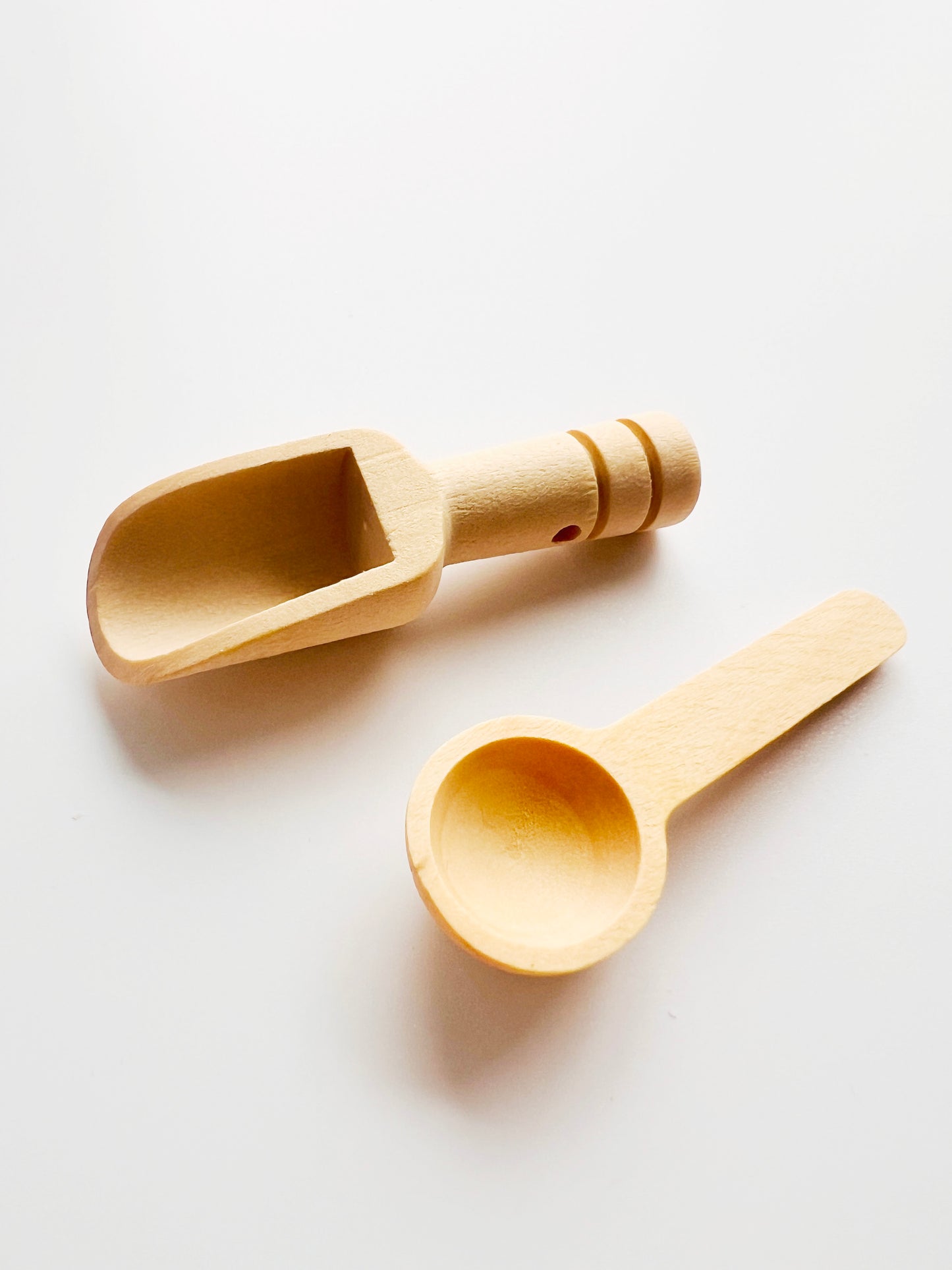 Two wooden spoons